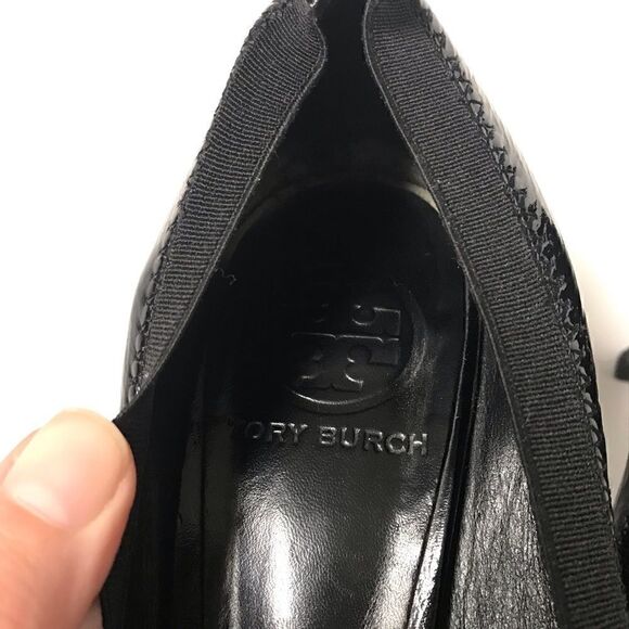 Tory Burch black leather Caroline heels - Picture 12 of 14